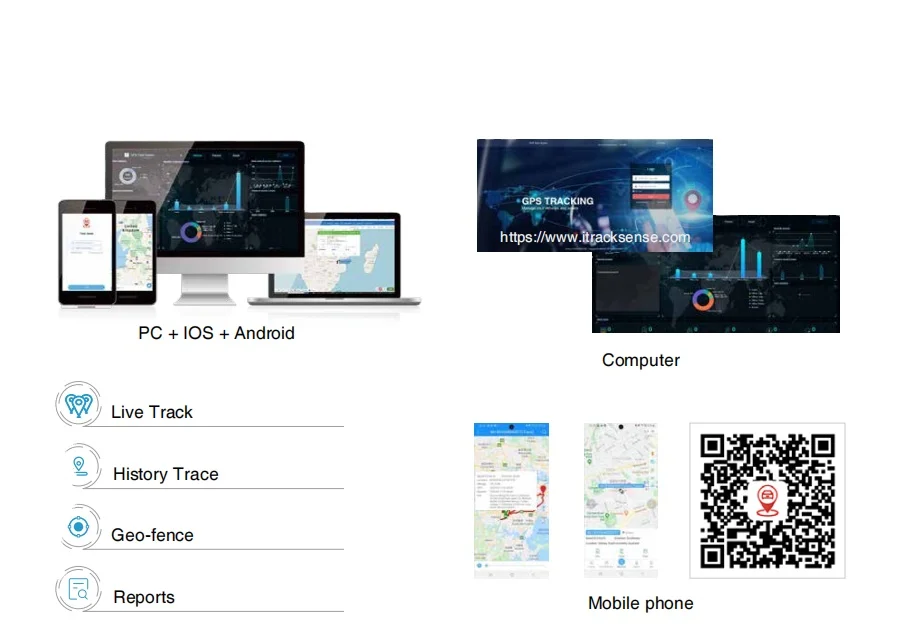 GPS Tracking Software Customization include WEB/Android/IOS/API Fleet Management by GPS Tracker Manufacture of CHINA