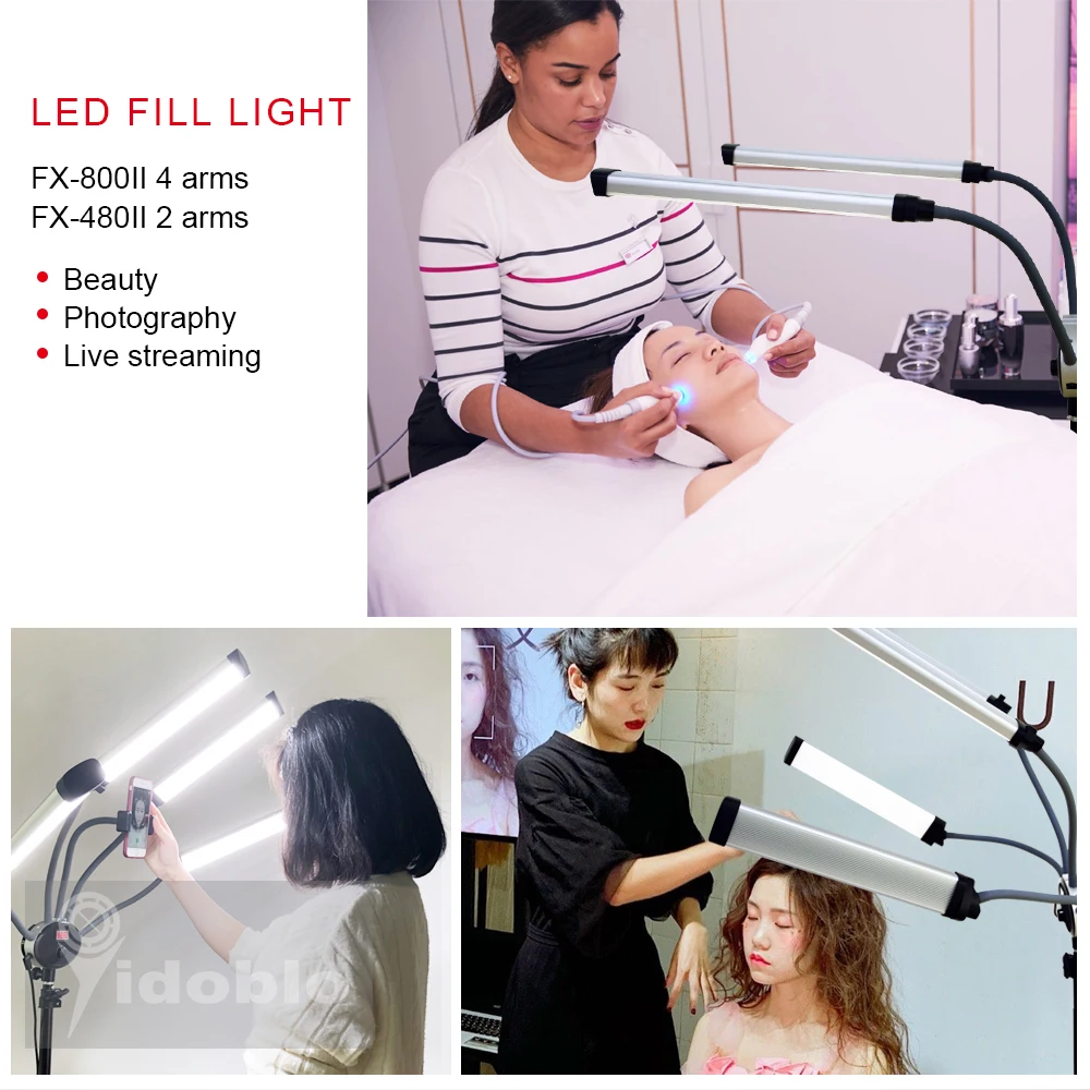 Free Shipping Discount! double arms beauty light moon Professional Salon/Spa Eyelash Light Beauty Lamp for Eyelash Extensions