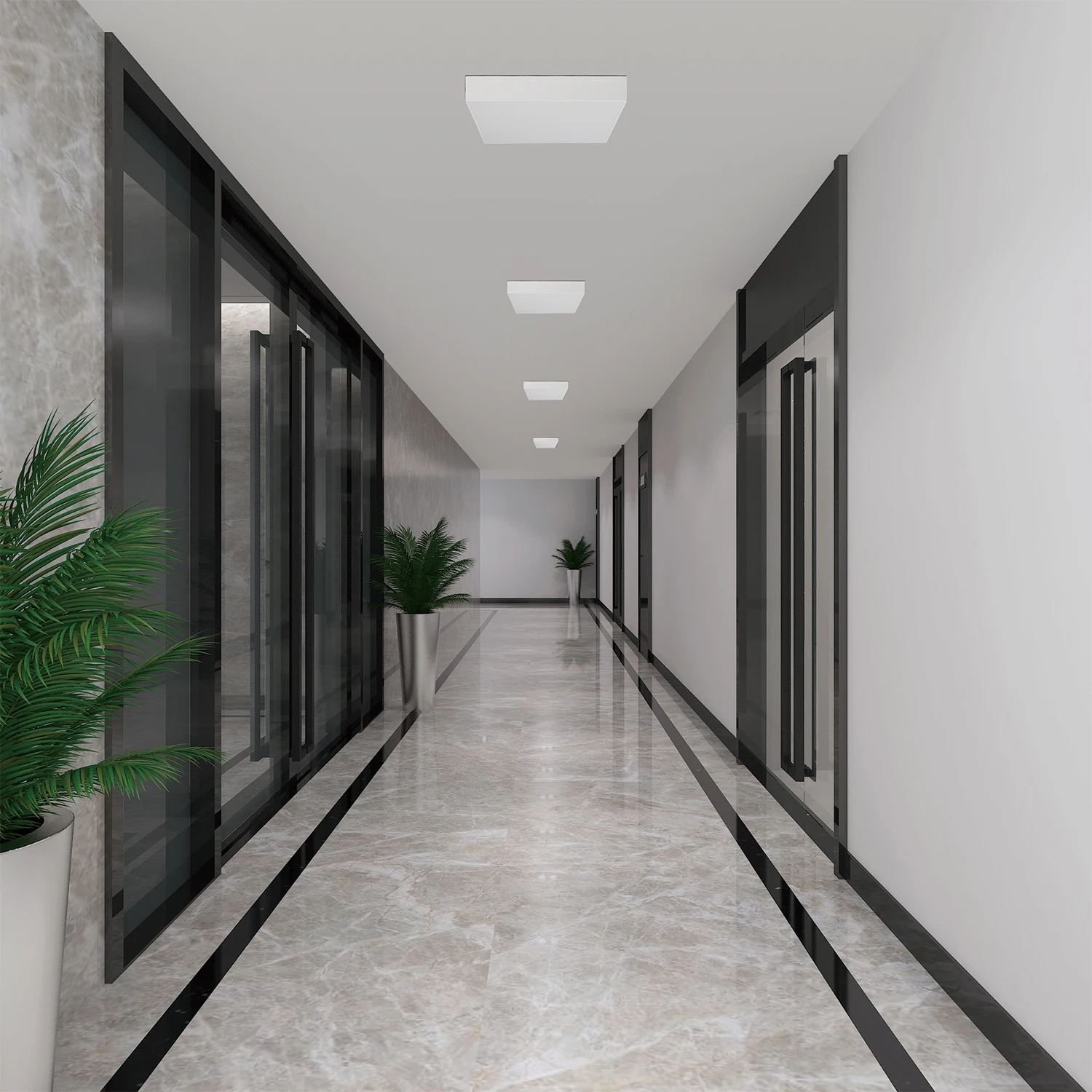 OKELI Commercial Lighting Round Square 12W 22W 32W Surface Mounted Ceiling Led Panel Light