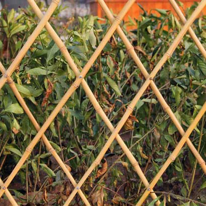 Natural Handmade Expandable Bamboo Raw Materials Fence Bamboo Garden fencing roll Bamboo Plant Fence