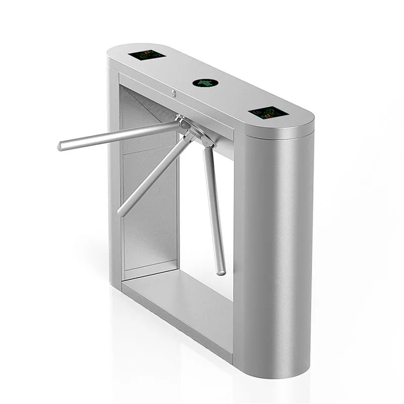 Hot Sale Face Recognition Arm Drop Electronic Tripod Turnstiles with QR Code Barcode Reader