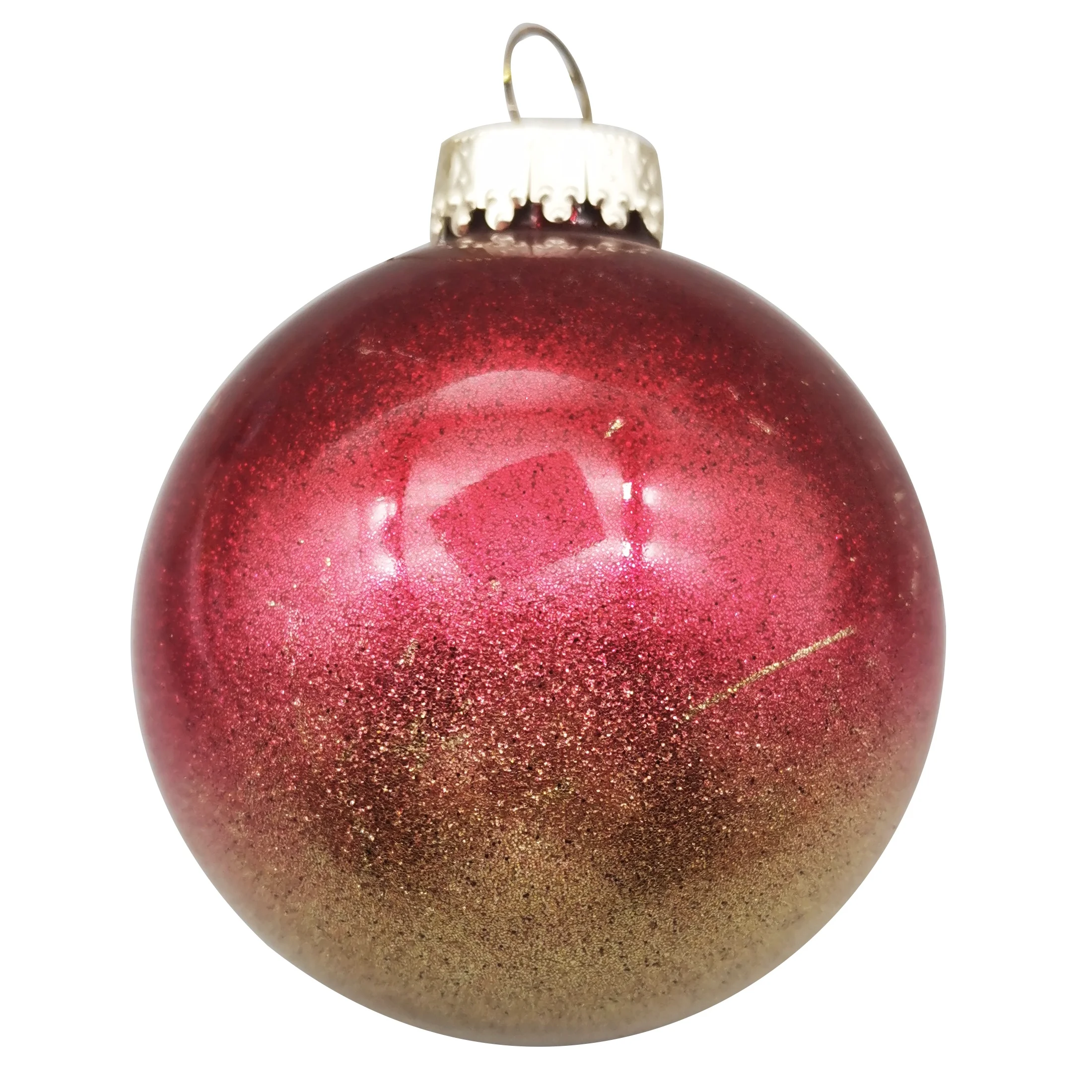 Hand Painted Filler Glitter Luxury Christmas Glass Ball Glass Balls Ornaments For Christmas Decoration