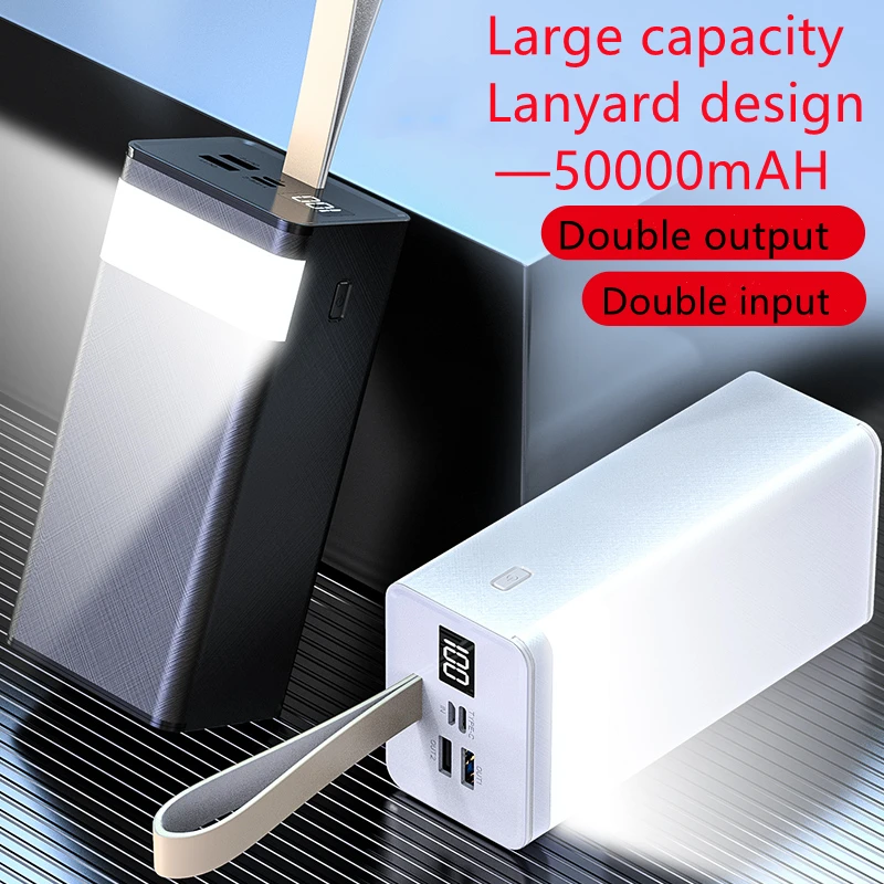 Wholesale Factory Price best seller portable high capacity  fast charge power bank 50000mah