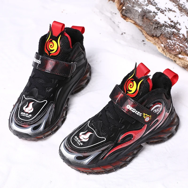 Sapatos de inverno Winter Children Shoes Plus Velvet Anti Slip Kids Toddler Snow Shoes For Boys And Girls