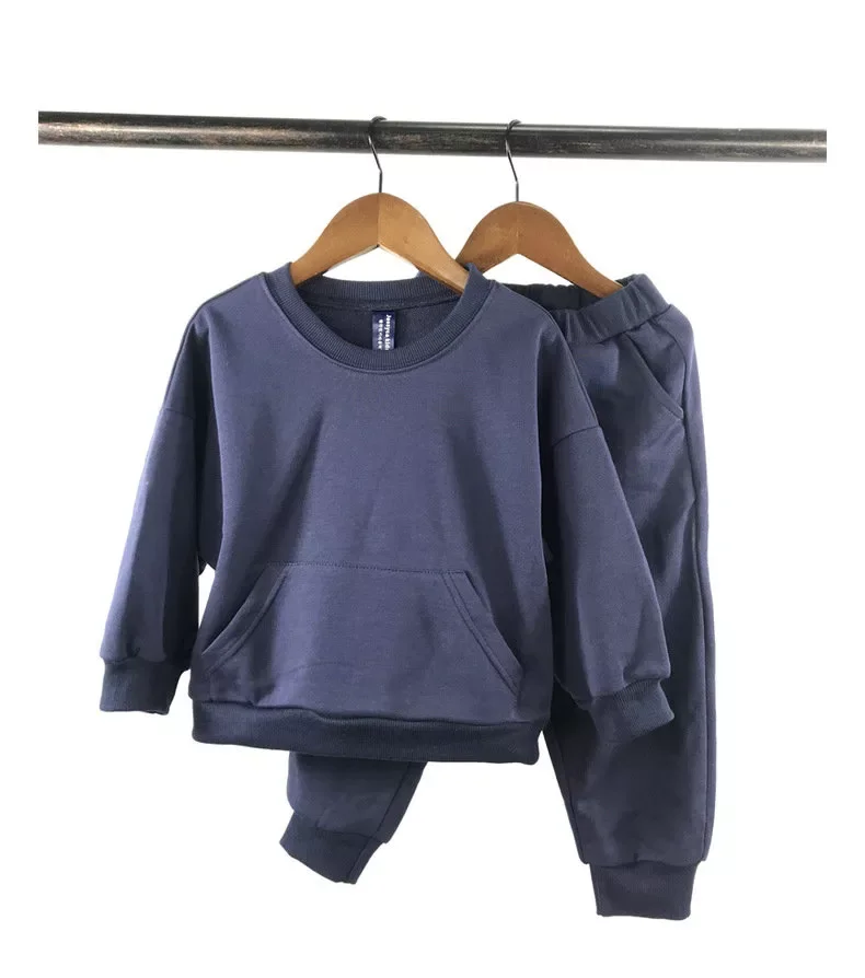Весенне-осенняя одежда для мальчиков, модные комплекты для детей из 2 вещей детская одежда с длинным рукавом с карманом