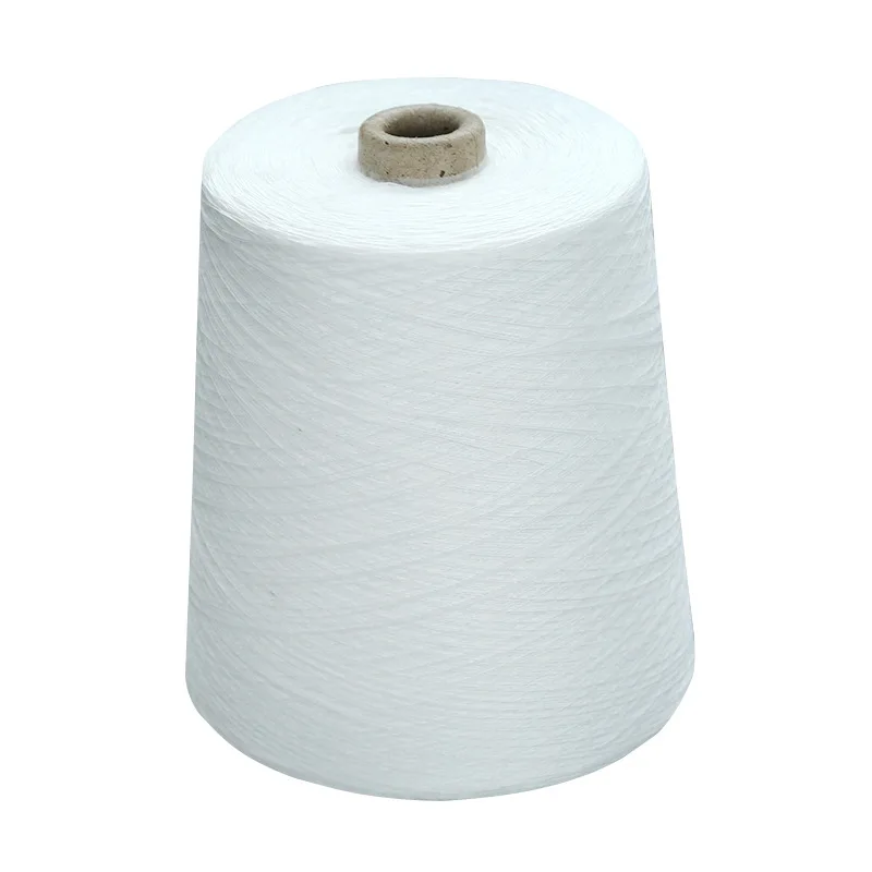 
China factory 100 polyester spun yarn ne 30/1 price per kg for knitting 