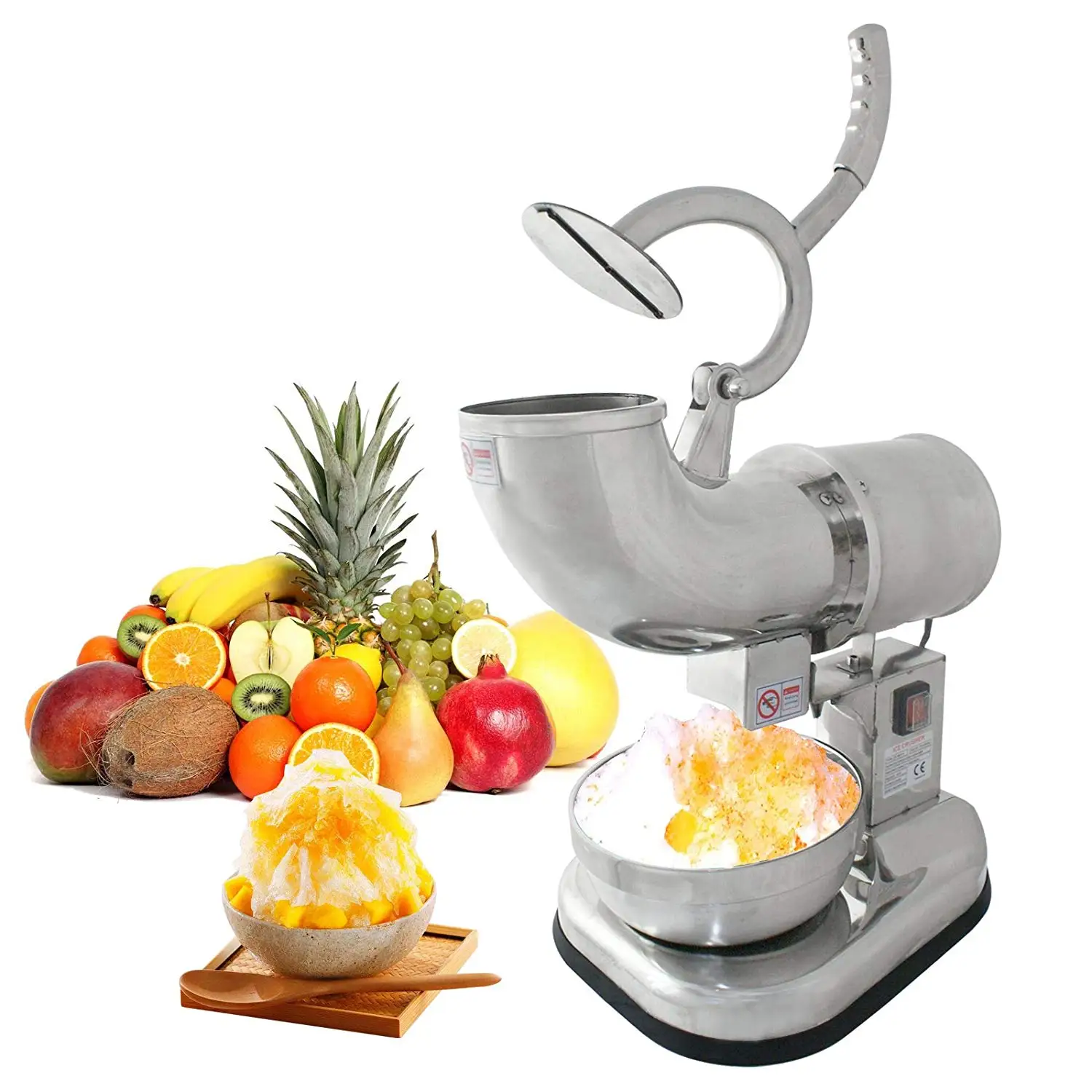 Horus powerful heavy duty Electric ice crusher machine semi-automatic ice shaver with best quality