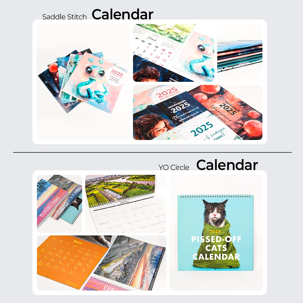 2025 Wholesale Cheap Desktop Advent calendar Different Size Printing Custom Table desk Paper calendar