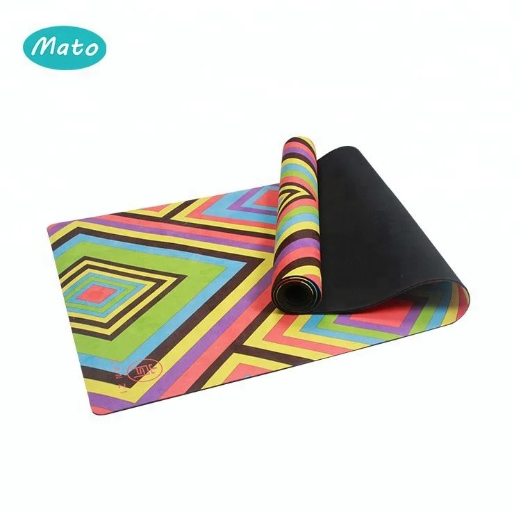 
High density non slip large padded yoga gymnastics mat with carry handle 