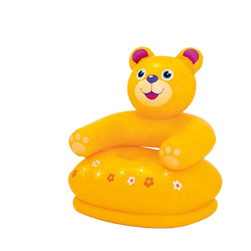 INTEX 68556 Happy Animal Chair Assortment Inflatable Children PVC Air Sofa Kids Inflatable Chair