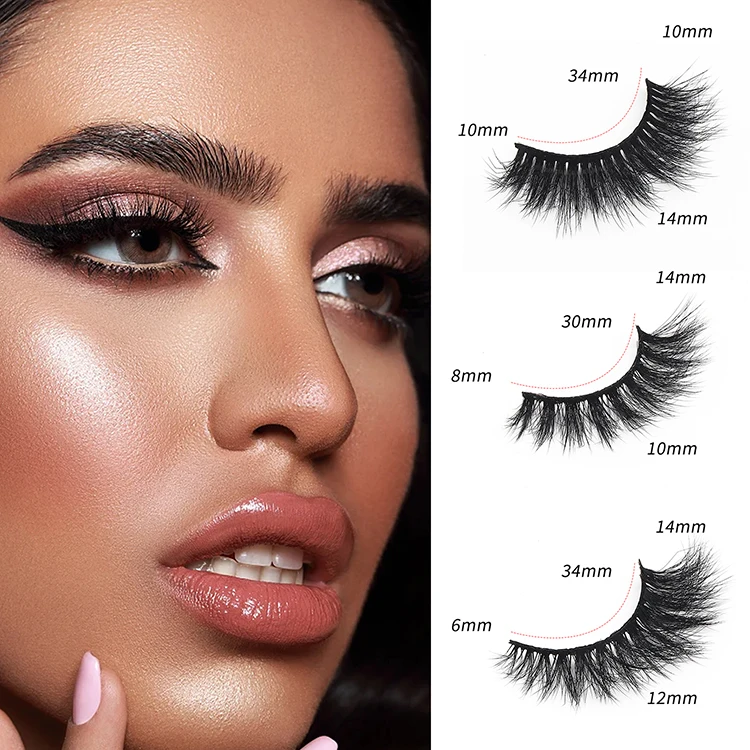 Wholesale 10 Pairs Cat Eye Lash False Strip Lashes 8D Natural Lashes Fluffy Eyelashes