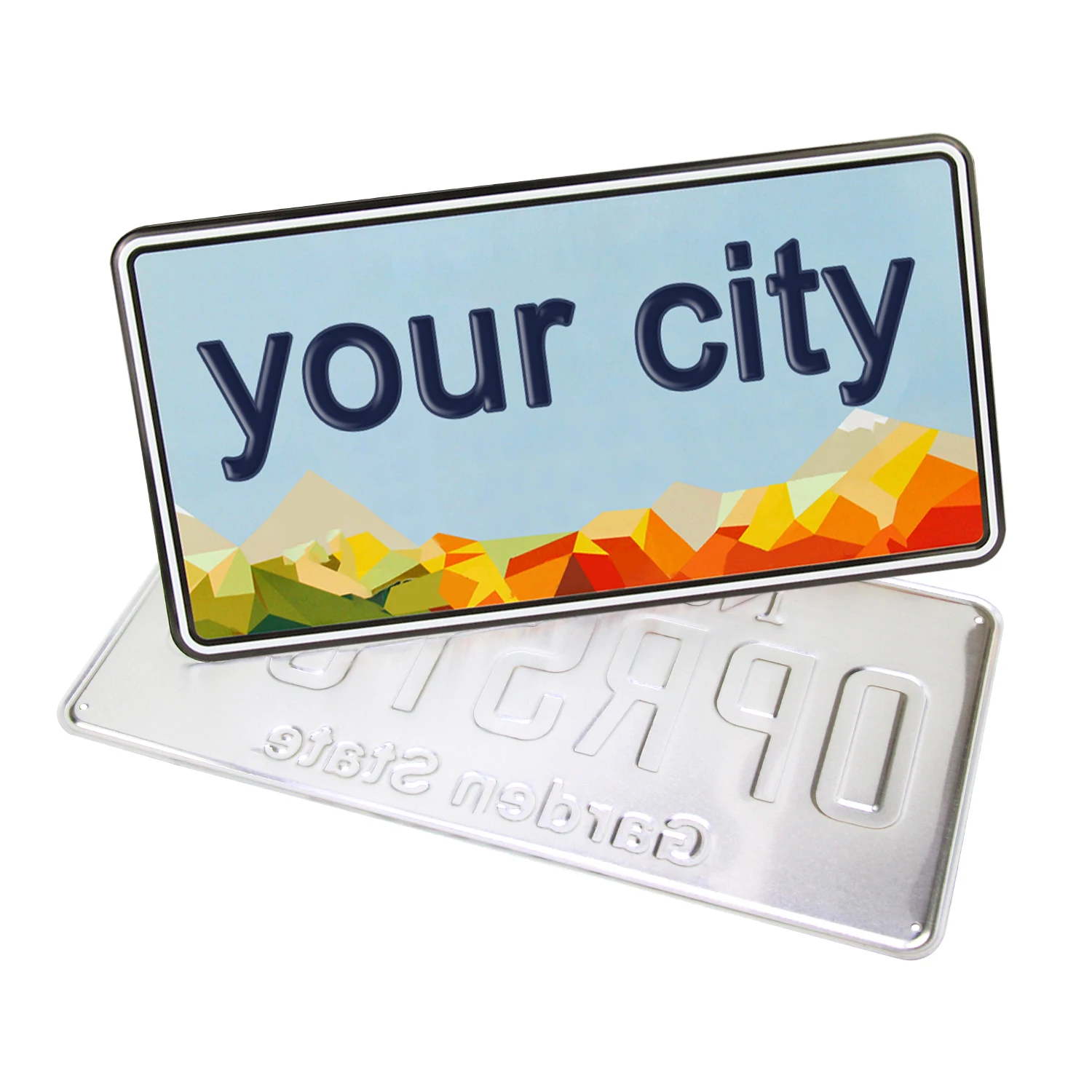 Cheapest Customised UK USA Vehicle Number Sticker Novelty License Plate Car Registration Plate