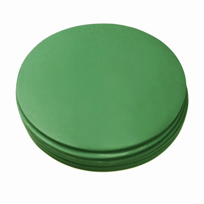Silicone Rubber Film for Lead-Tin Alloy Products Green Various specifications and colours are available.