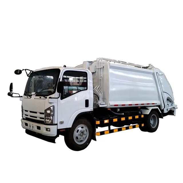 Мусоровоз с 2 осями LHD 4X2 4.5cbm, уплотнительный мусоровоз 7cbm, мусоровоз с компрессором