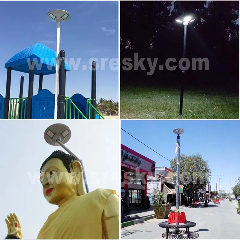 Rechargeable solar cell solar power led outdoor solar lighting garden street lamp sunlight 20W with remote control