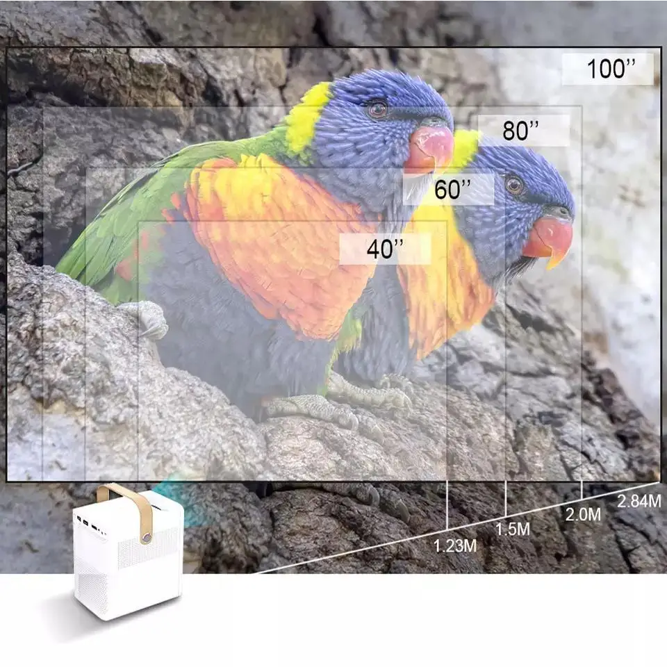 Cheap and Popular Led LCD Mini Projector Home Theater 600 Lumens Pocket HD 1080P Native Resolution 3D  MINI Video Projectors