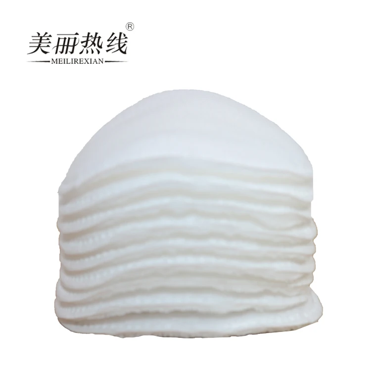  wholesale disposable biodegradable round shape makeup remover pads cotton facial cleaning