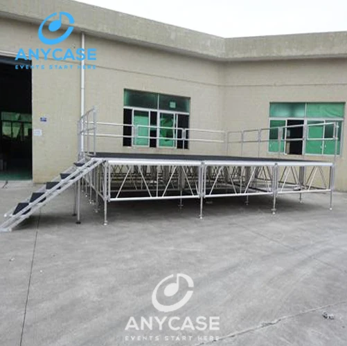 plexiglass aluminum stage truss Stock Height Adjustable Bar club stage triangle truss
