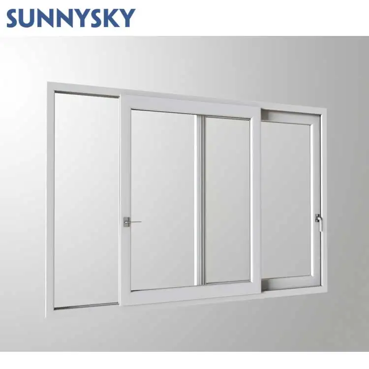 Sunnysky wholesale Hot Sale double glazed aluminium sliding windows with Lowe glass