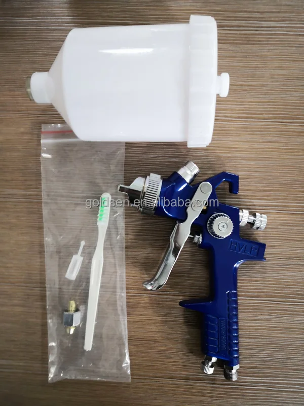 1.4mm 600cc Cup Cheap Hand Held Pneumatic Airless Sprayer Air Blue Colour Sprey Gun Paint Spray Gun Painting Car LVLP H827