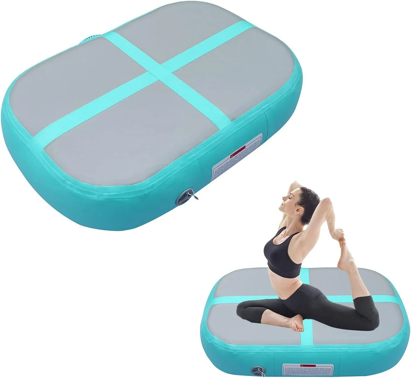 39.37inchesx23.6inchesx8inches Professional Gymnastics Tumbling Air Block Inflatable Gymnastics Air Mat Yoga Air Block