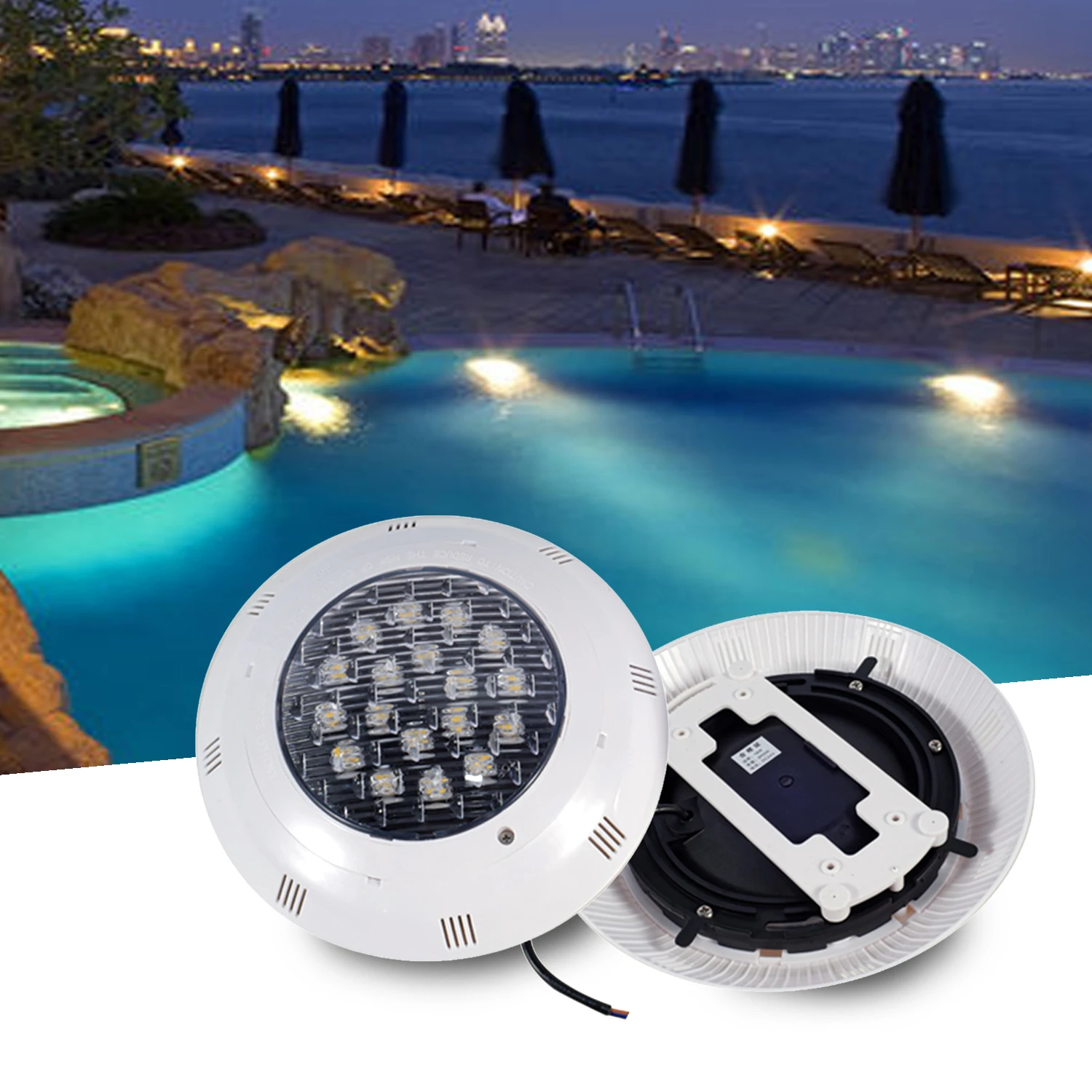 Ip68 Waterproof Rgb Wifi 16 Color 9Watts Control Swim Under Water Submersible Underwater Led Swimming Pool Lights