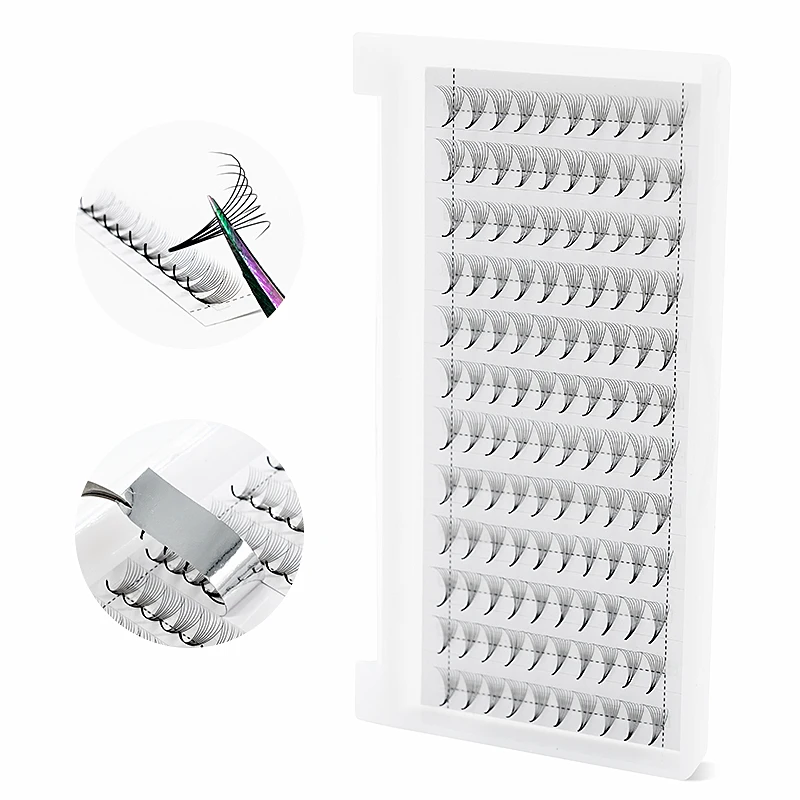 Wholesale Premade Volume Fans Lashes 0.03 0.05 Mega Volume 3D 6D 10D 12D 20D Pro Made Volume Fans Eyelash Extensions