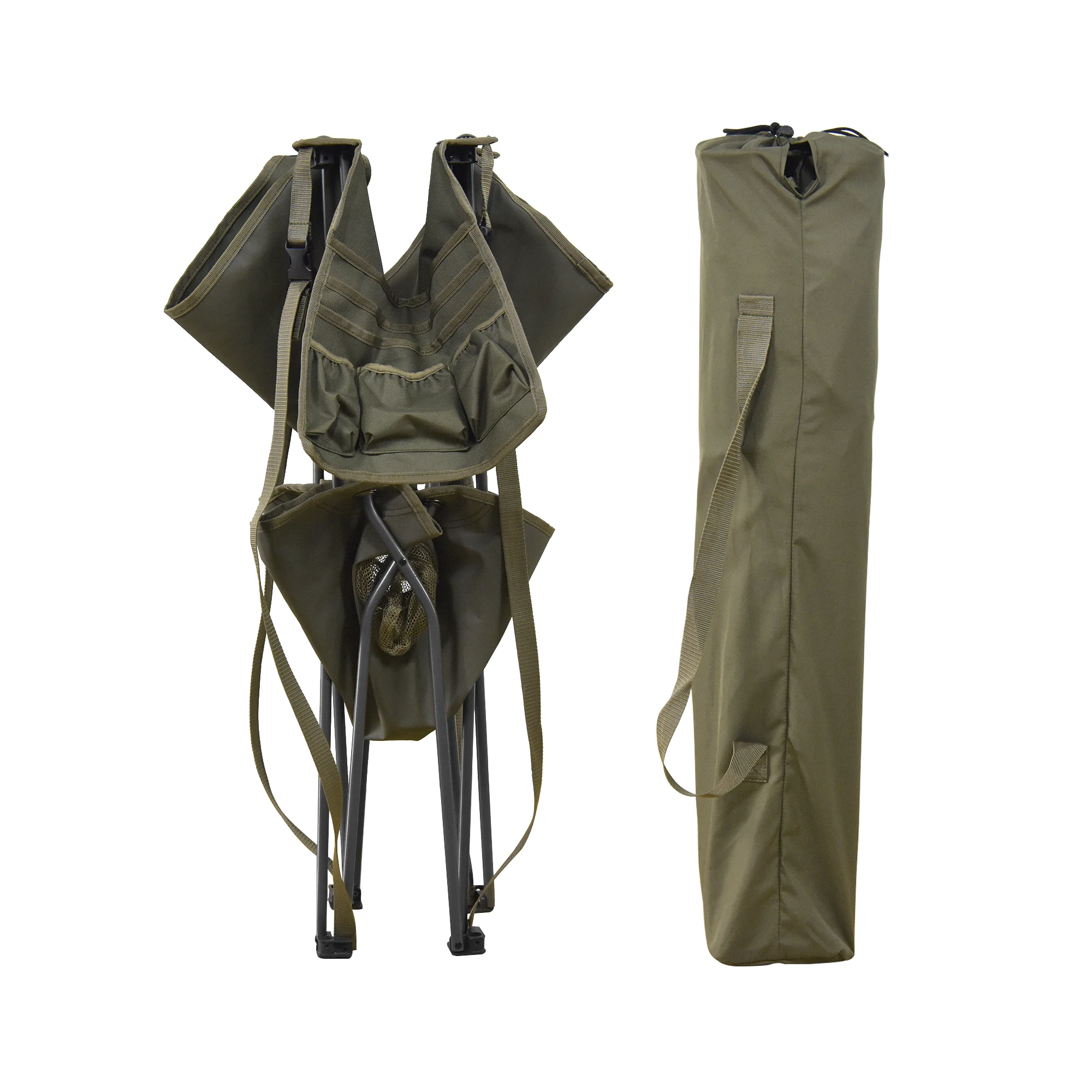 Wholesale Portable Lightweight Cheap Outdoor Black Folding Foldable Camping Chair with Side Pocket