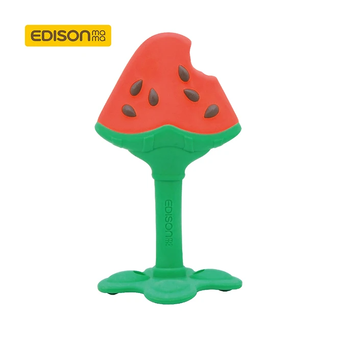 Korea wholesale fruit watermelon baby teether silicone toys
