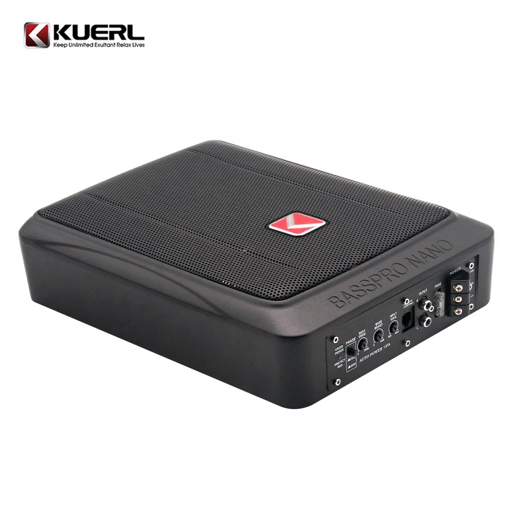 Factory wholesale 24V active subwoofer big power aluminium alloy 6*8 inch car ultra-thin seat subwoofer