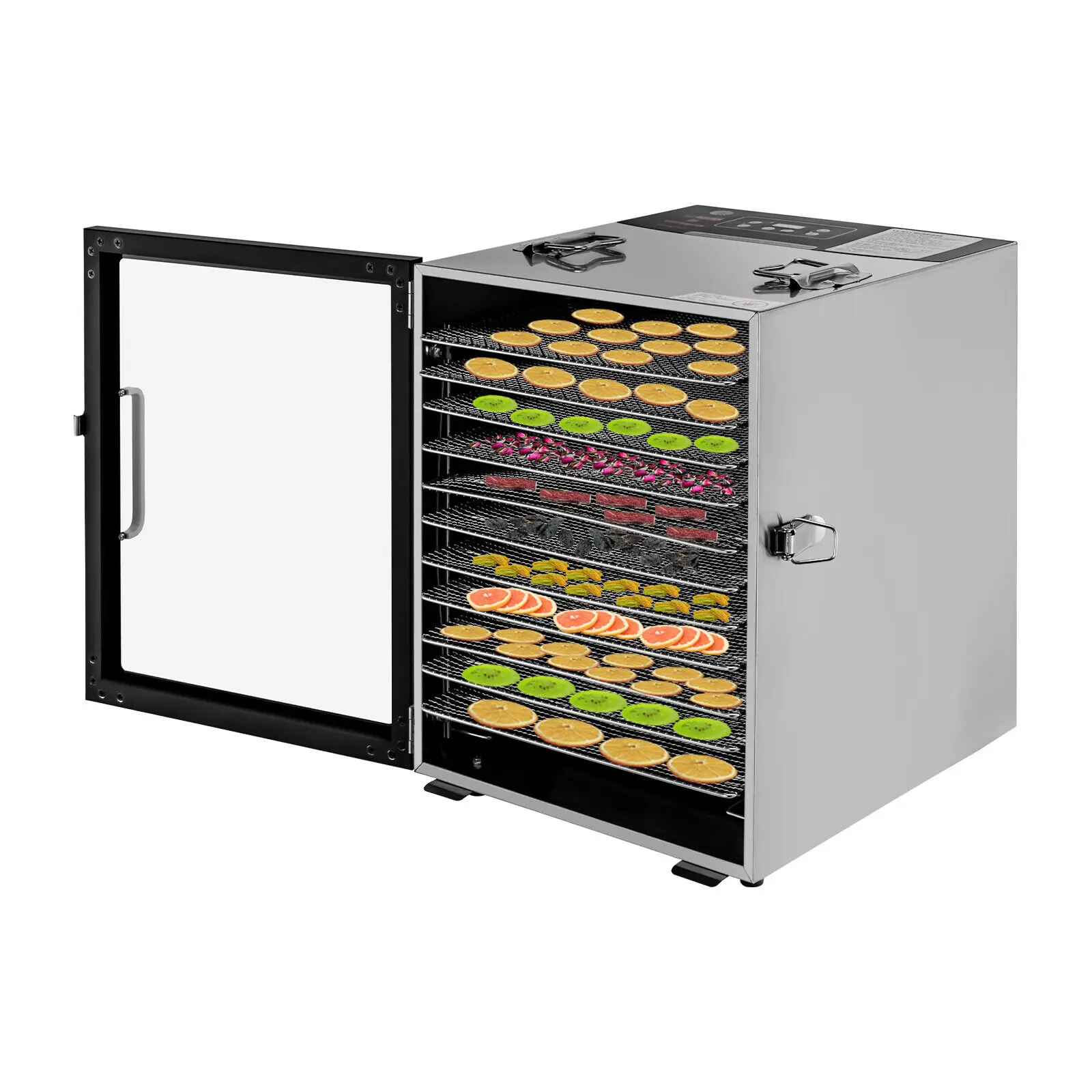 12 trays home food dehydrator for tobacco leaf flavor dehydrated dryer machine fruit vegetable dehydrators