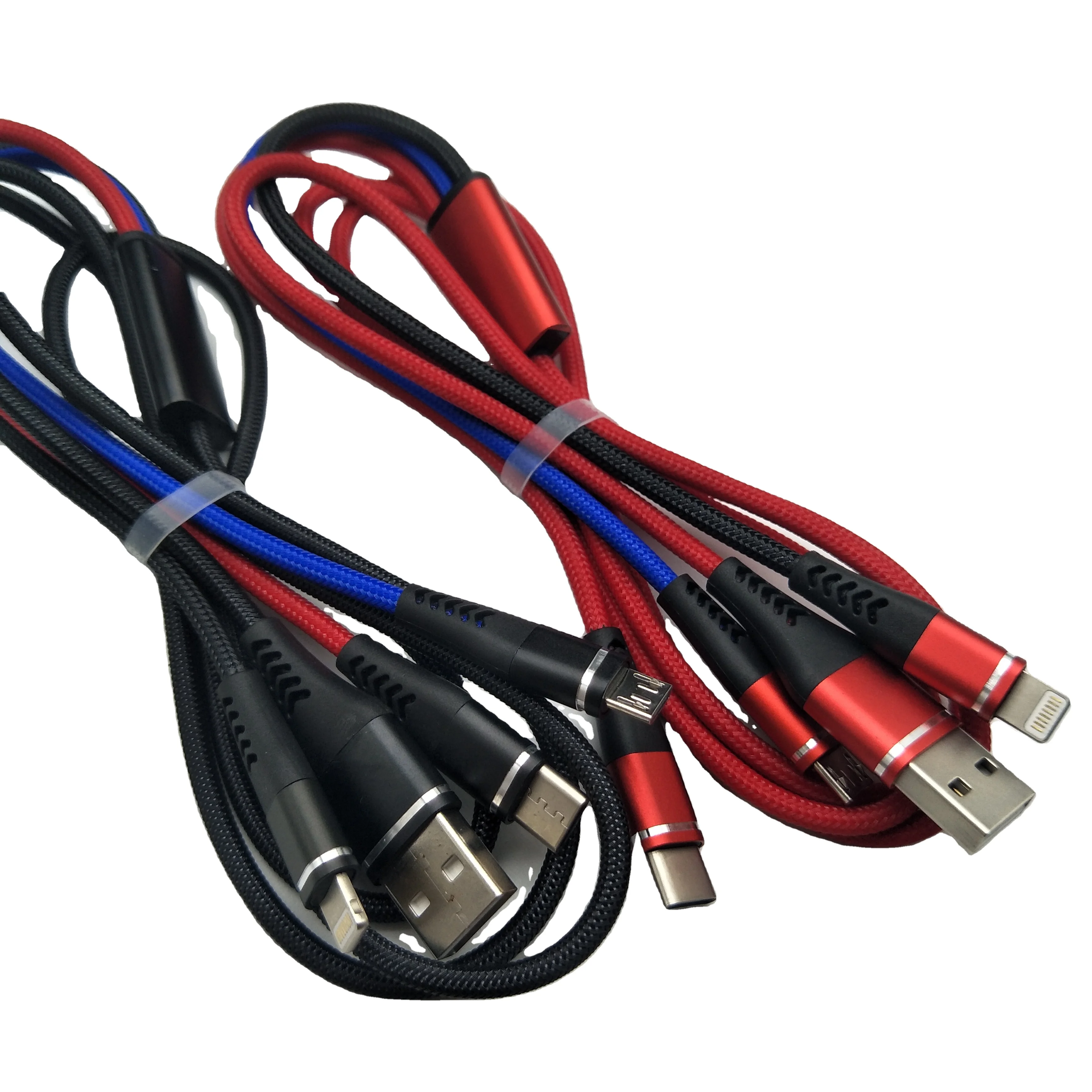  Оптовая продажа с фабрики для трех прочный быстрой зарядки TPYE-C micro usb cbale мобильного телефона