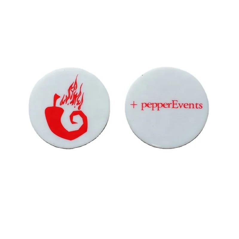 PLA Bio plastic Token ECO-friendly Biodegradable material coin custom logo and shape