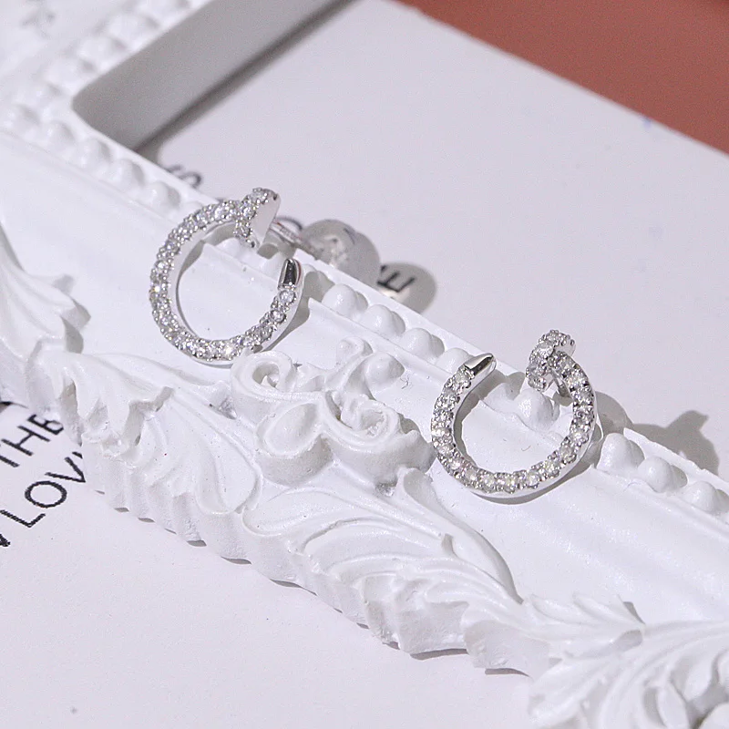 БПФ 18k золото новый дизайн со стразами gemnel изысканные серьги-гвоздики с кристаллами Swarovski крючки для сережек