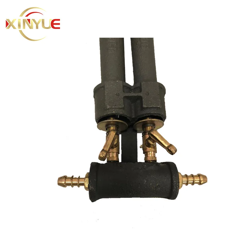 Manufacture Sales Portable Gas Wok Cooker Cast Iron Gas 2 Ring Burners