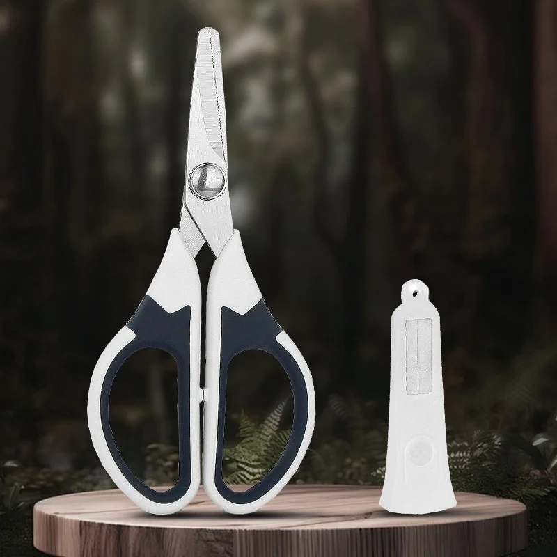 New Type Fishing Shears Fishing Scissors for Braided Line,Mono and Fluorocarbon Braid Fishing Line Cutters Serrated Blades