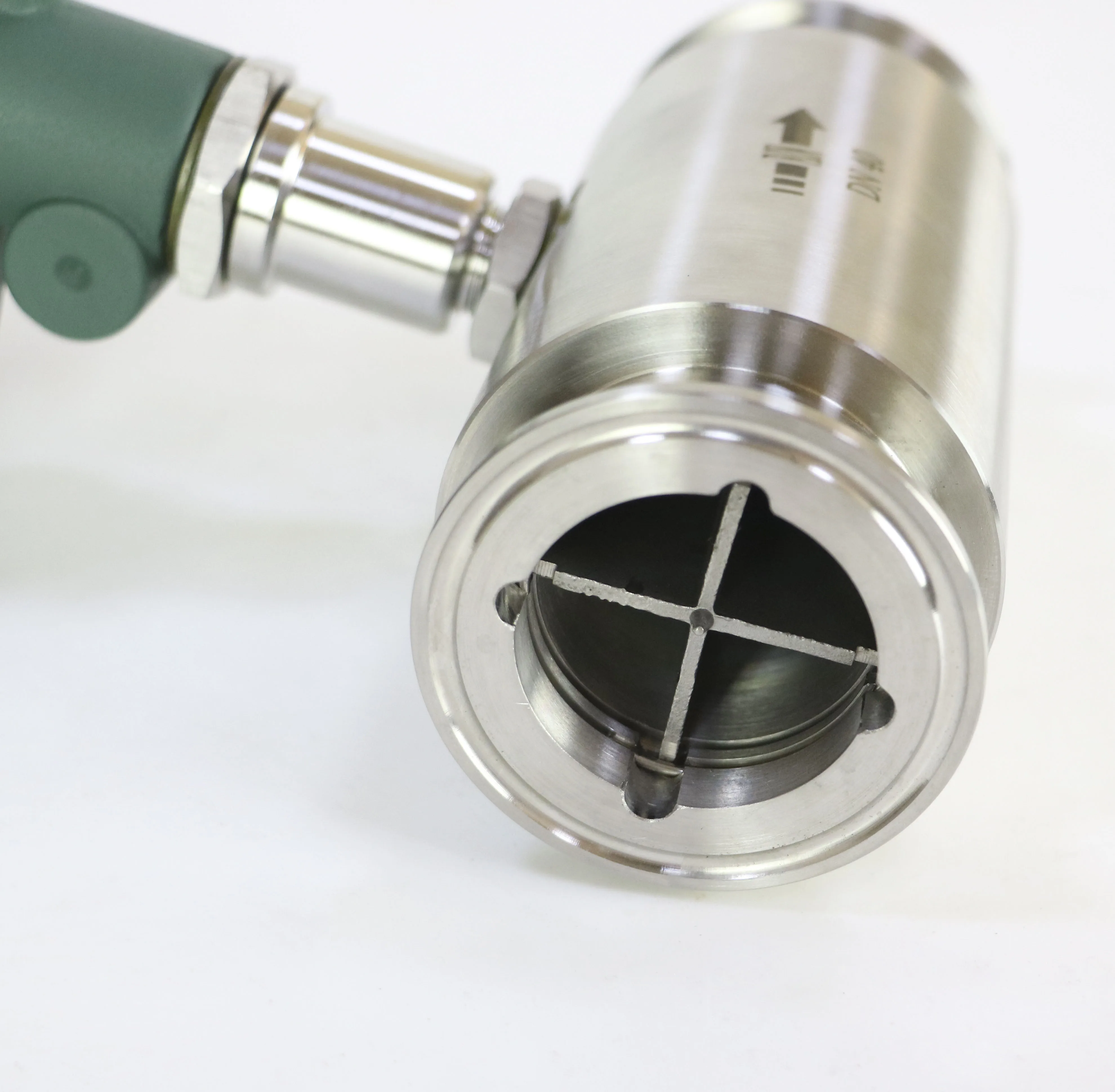 SS304 SS316  Liquid water Sanitary Milk Beer base oil Olive Tri-clamp Turbine Flowmeter DN40 1.5' turbine Flow meter