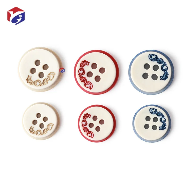Manufacture Resin Buttons Assorted Colors and Shapes Buttons for DIY Crafts Sewing Decorations 2 Holes and 4 Holes