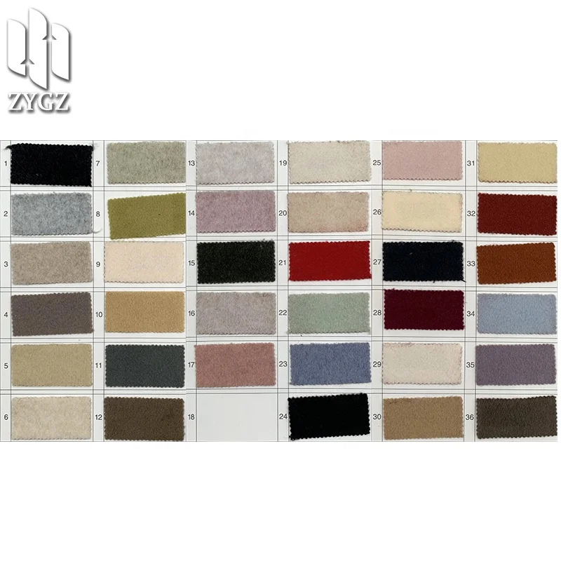TR elastic single-sided barbed wool overcoat fabric Spot wholesale antelope cashmere winter warm fabric