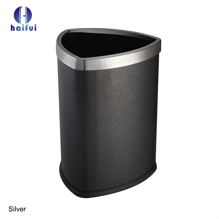 Household use stainless steel waste bin rubbish bin trash garbage can wholesale