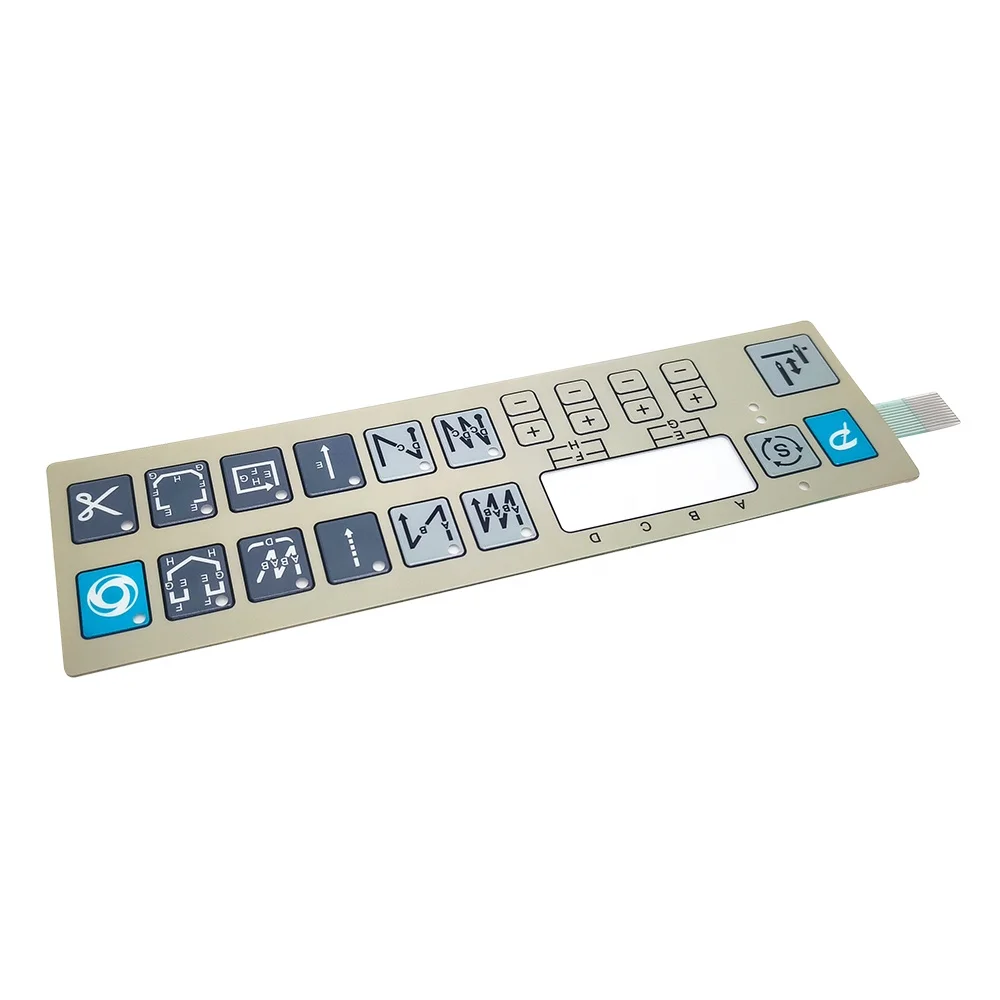 customizable touch switch square matrix push buttons panel metal dome membrane switch adhesive keypad