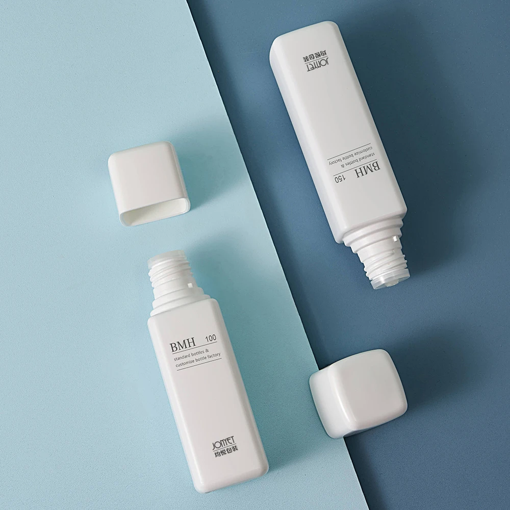 square packaging skincare 30ml 50ml 150ml 4oz 120ml cosmetic skincare packaging plastic skin toner bottle