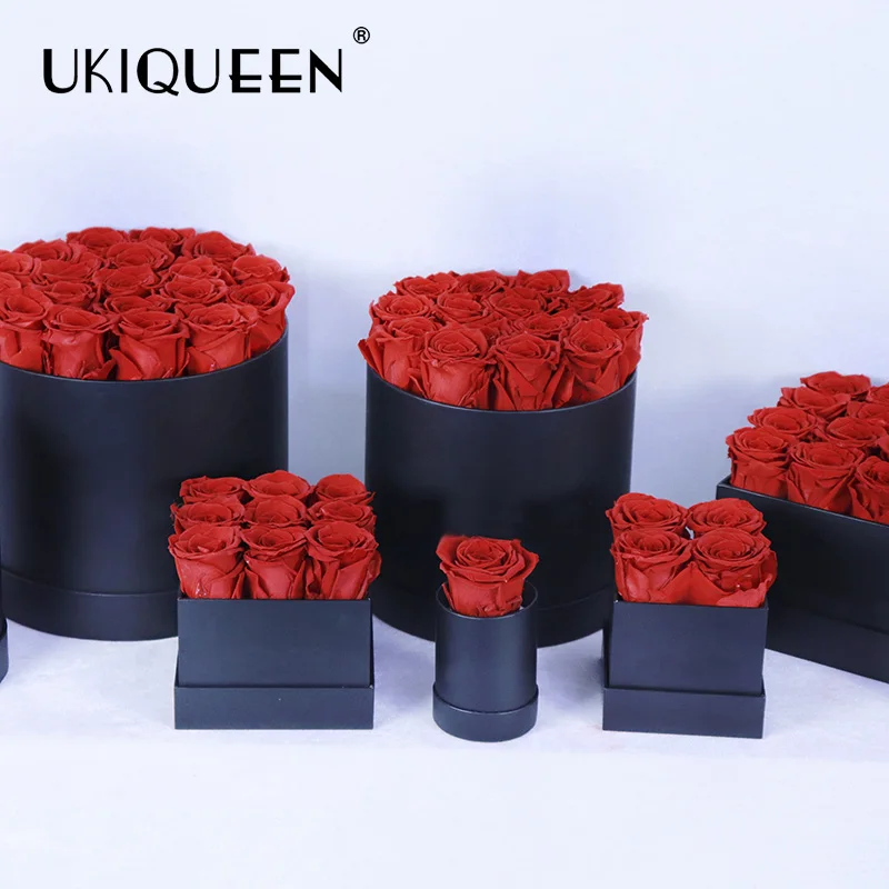  Оптовая продажа Самые продаваемые неизменно стабилизированные розы UKIQUEEN в подарочной