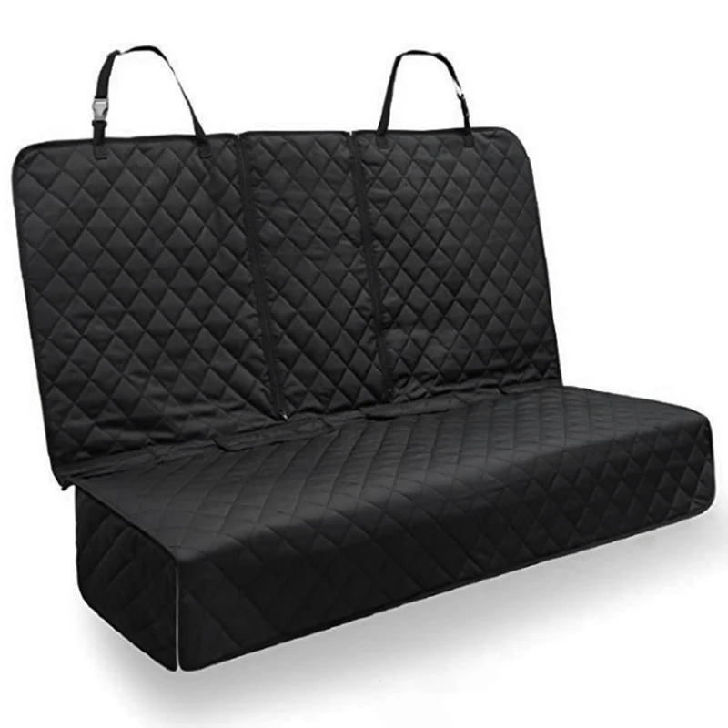 Luxury Dog Car Seat Cover 600D Heavy Durable Pets Hammock Back Seat Waterproof Scratch Proof Dog Hammock for Car with Side Flap