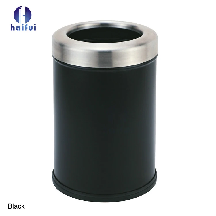 Household use stainless steel waste bin rubbish bin trash garbage can wholesale