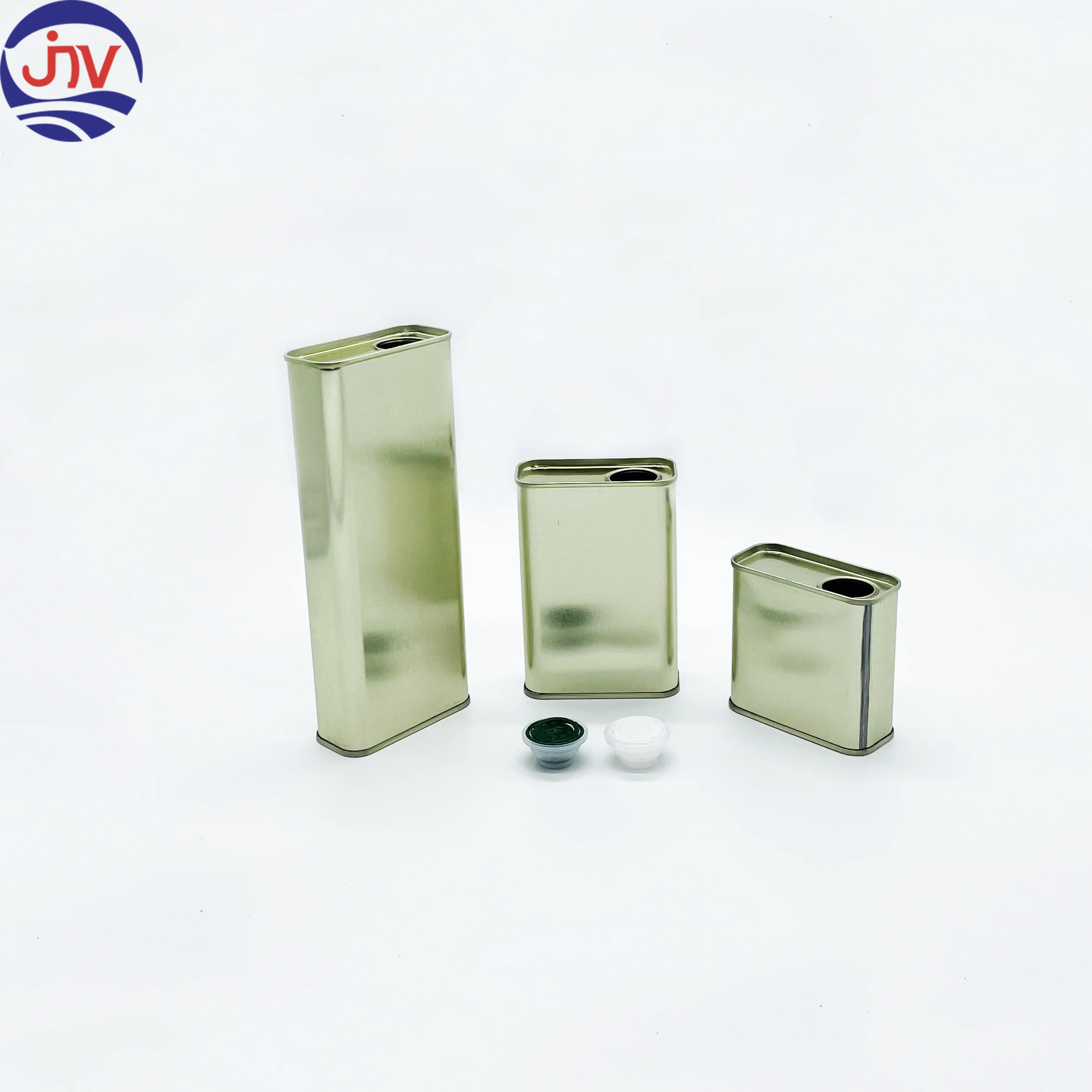 Wholesale Custom Printed Empty Small Square 100ml 250 ml 500ml Olive Oil Edible Oil Metal Tin Can
