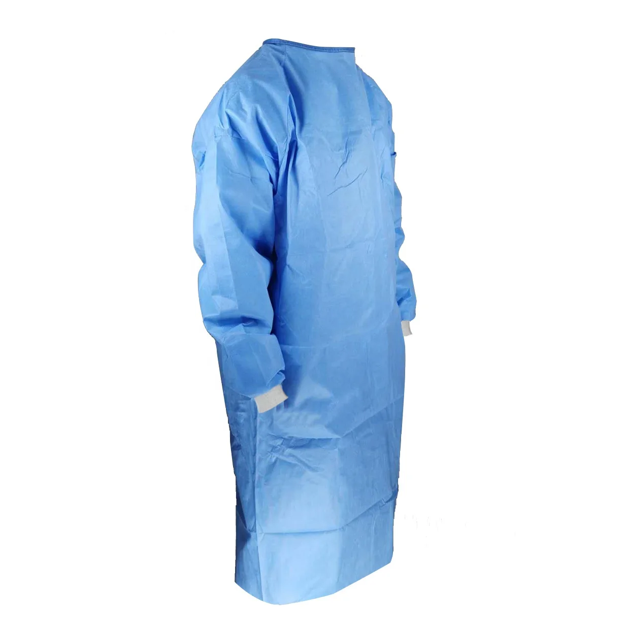 Custom Level 4 SMS PE Waterproof Surgical Gown Hospital Medical Disposable Reinforced Sterile isolation gowns
