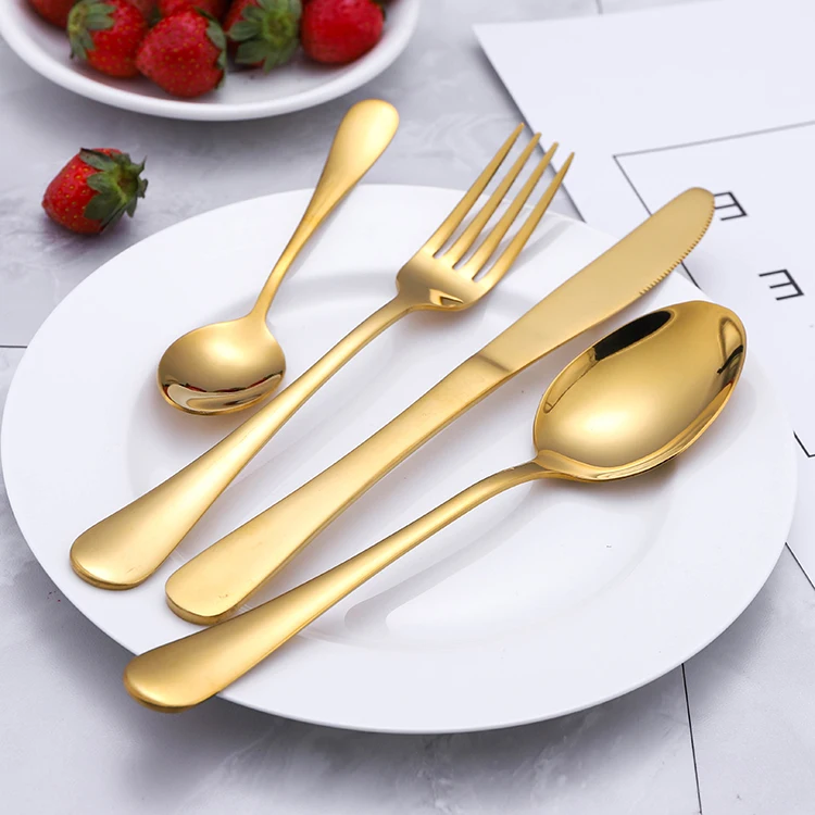 High Quality Inox India Bulk Stainless Steel Cutlery Set Hotel Restaurant Modern Silverware