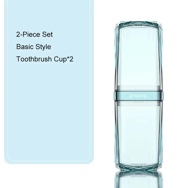 Transparent travel kit can carry toothbrush cup ABS material travel tooth mug