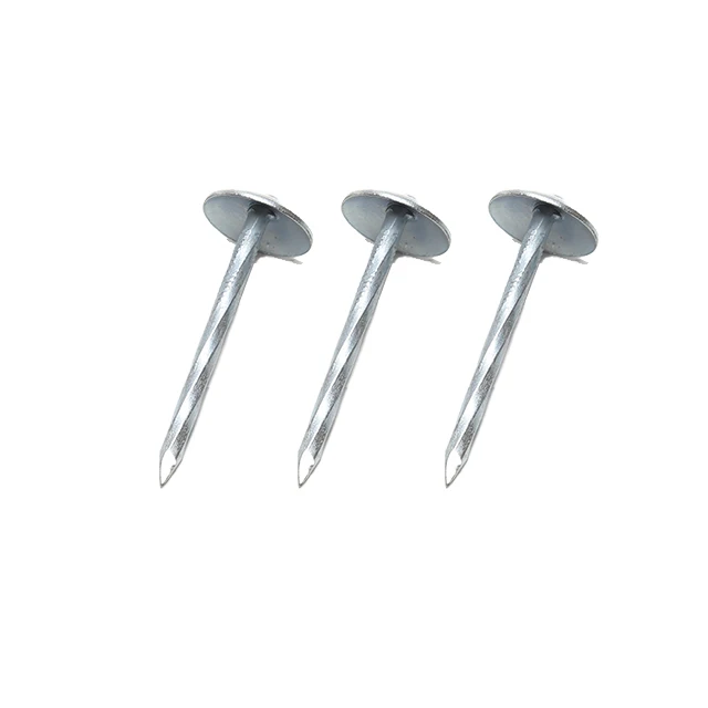Iron Head Galvanized Umbrella  Roofing Nails for House Corrugated Nails